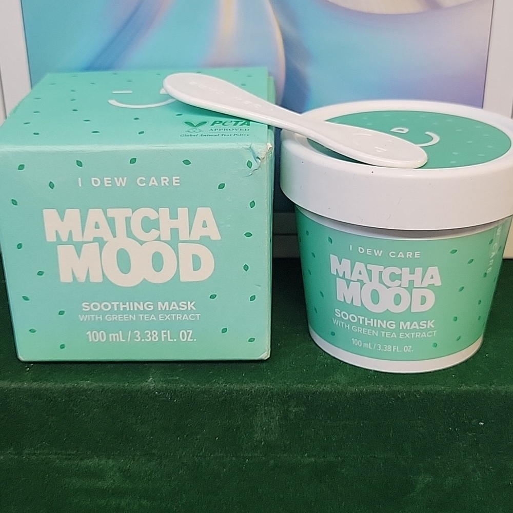 I Dew Care Matcha Mood Soothing Face Mask 100ml New